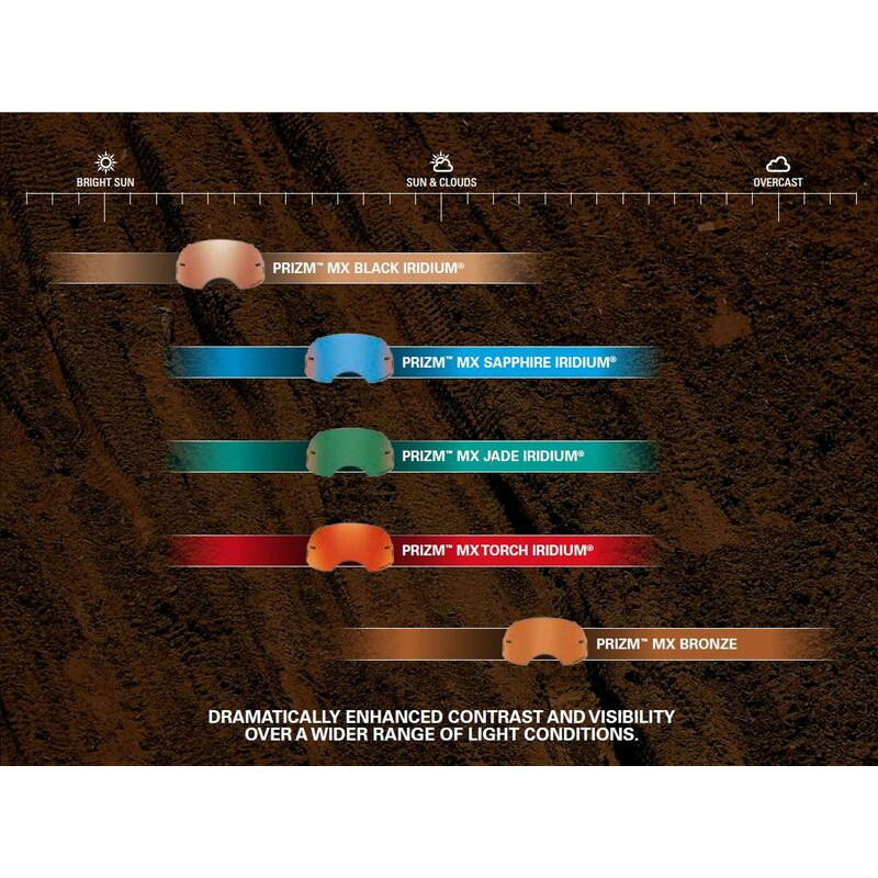 Écran OAKLEY Airbrake Prizm MX Bronze