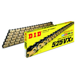 Kit chaîne DID/PBR 520ZVX3 14/43 standard - couronne ultra-light anodisée dur