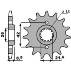 Kit chaîne DID/PBR 520VX3 14/48 standard - couronne standard