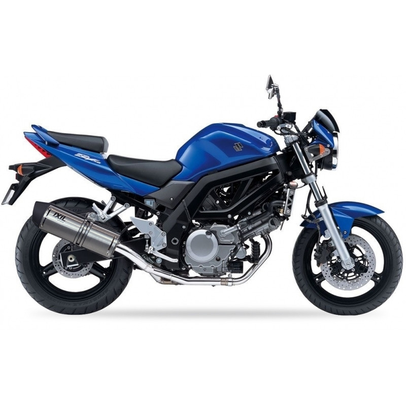 Silencieux IXIL Hexoval Xtrem inox / alu noir - Suzuki SV650/S - OS8254VSE