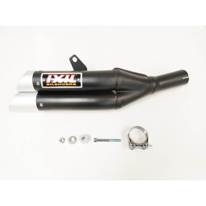 Silencieux IXIL Dual Hyperlow L3XB inox noir / alu - Honda CBR500R - XH6333XB