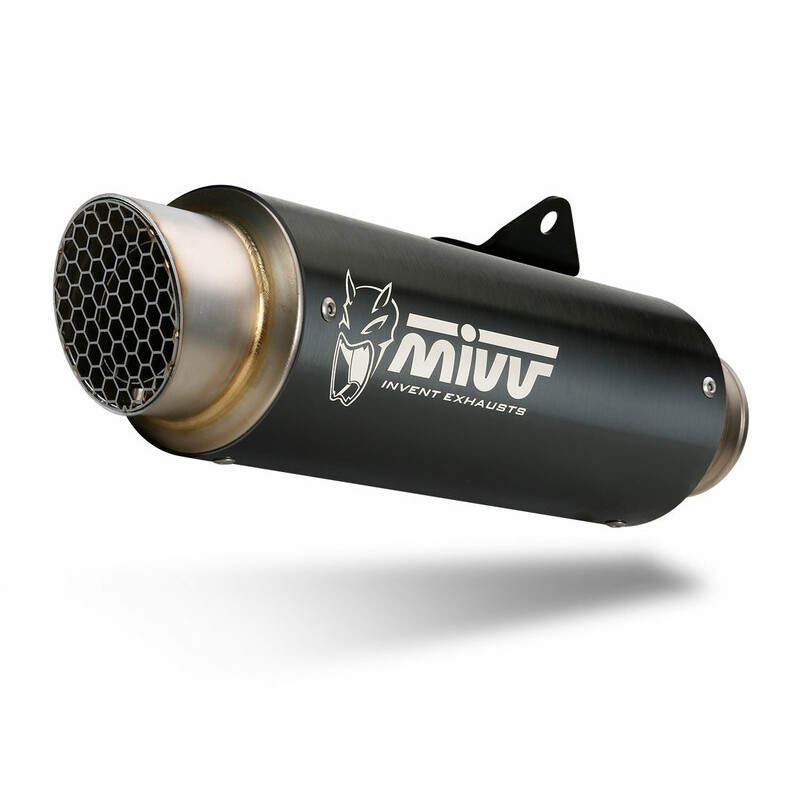 Silencieux MIVV GP Pro Steel Black/casquette inox Kawasaki Ninja 400 Silencieux MIVV GP Pro Steel Black/casquette inox Kawasaki Ninja 400