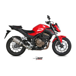 Silencieux MIVV Suono inox casquette carbone Honda CB500F