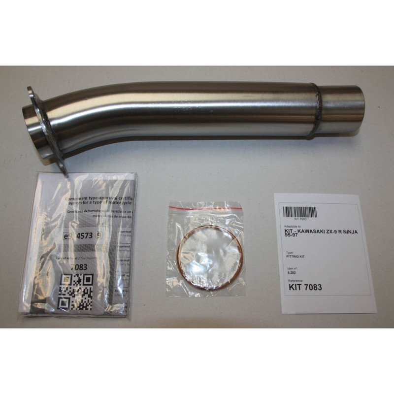 Silencieux IXIL Hexoval Xtrem inox / alu noir - Kawasaki ZX-9R Ninja - OK7083VSE