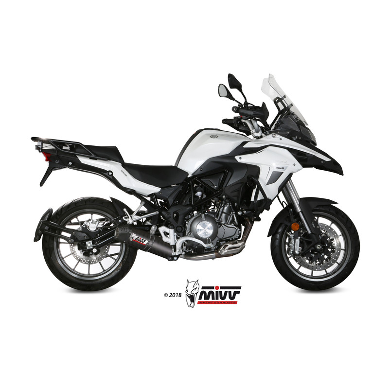 Silencieux MIVV Oval carbone/casquette carbone Benelli TRK 502 Silencieux MIVV Oval carbone/casquette carbone Benelli TRK 502