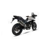 Silencieux IXIL MXT inox / alu noir - Triumph Tiger 900/GT/Rally - ET4066SS