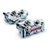 Paire étriers BREMBO UPGRADE GP4RX (usinés CNC nickelé) - 108mm (avec plaquettes)