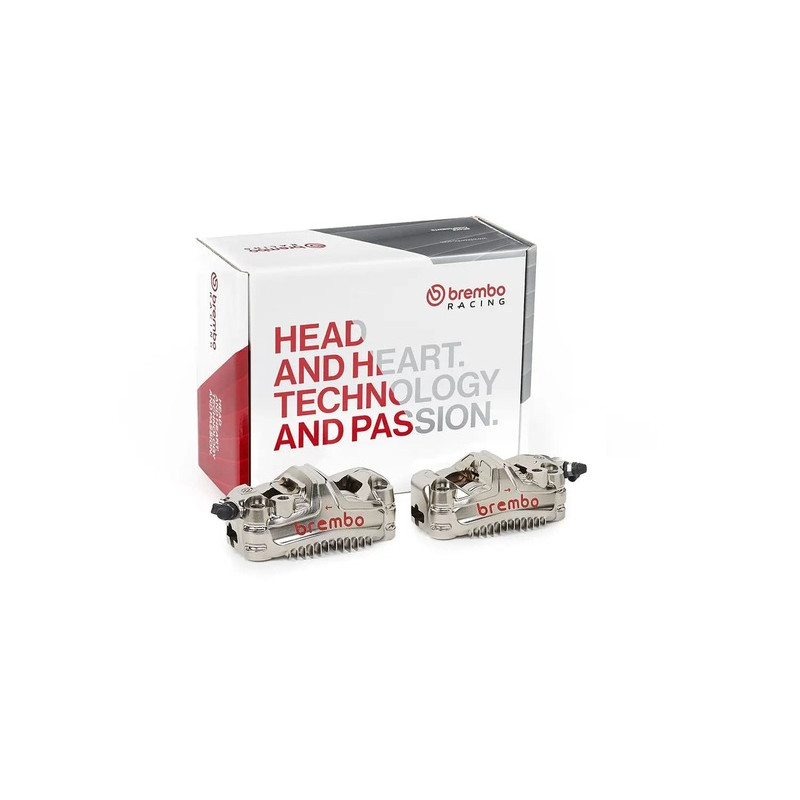 Paire d'étrier de frein avant axial BREMBO UPGRADE GP4-MS 4 pistons Ø30mm