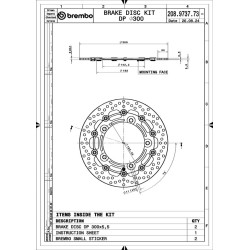 Disques de frein BREMBO UPGRADE Supersport rond flottant - la paire