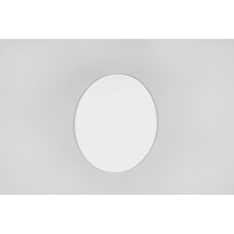 Plaque numéro frontale UFO Oval blanc