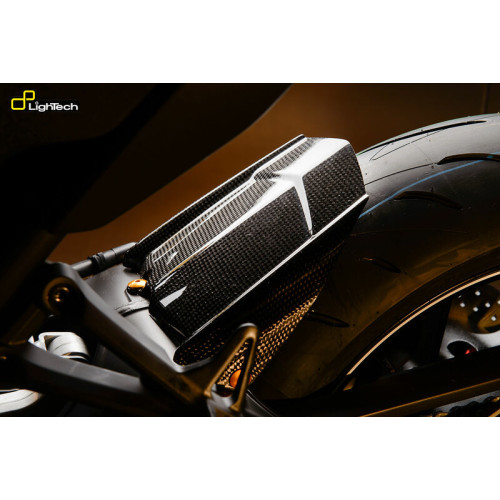 Garde boue arrière LIGHTECH carbone brillant