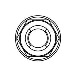 Ecrou Fuji à bride BOLT M6x1mm tête 10mm acier 10 pièces