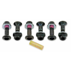 Kit vis et écrous de couronne Bolt noir par 6