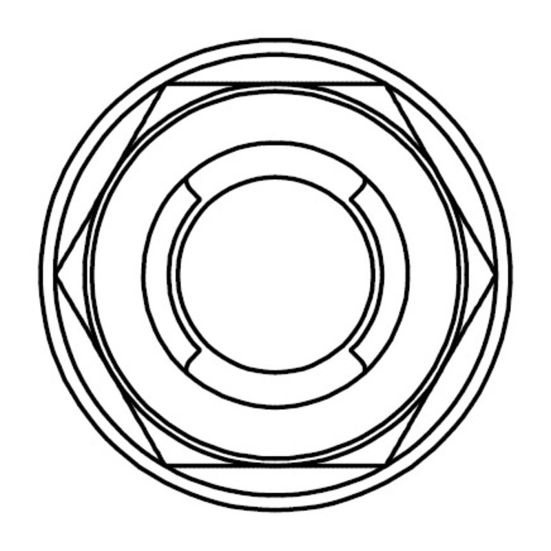 Ecrou Fuji à bride BOLT M10x1,25mm tête 14mm acier 10 pièces
