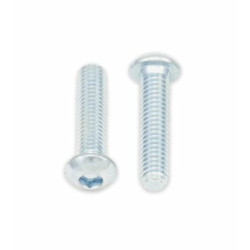 Vis tête bombée épaisse BOLT M6x1x25mm 10 pièces