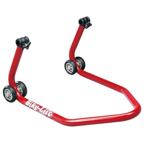 Béquille de stand arrière universelle BIKE LIFT rouge avec supports en "V"- RS-17