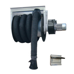 Extracteur de gaz d'échappement FILCAR enrouleur automatique - ventilateur integré - 7m Ø100mm