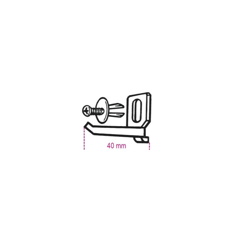 Kit crochet + vis pour mobilier d'atelier BETA