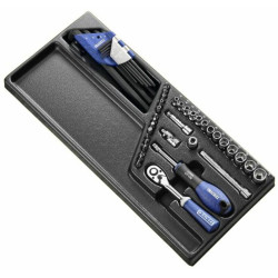 Module d'outils EXPERT douilles et cliquets 1/4'' - plateau plastique