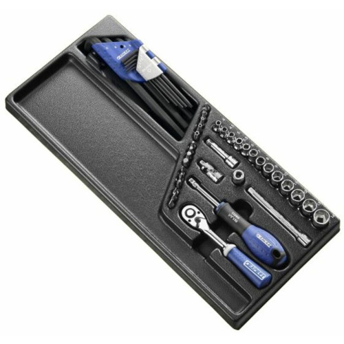 Module d'outils EXPERT douilles et cliquets 1/4'' - plateau plastique