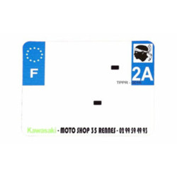 Plaques d'immatriculation PVC et fonds blancs PPI - SIV 210x130 département 43 - 10 pièces