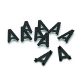 Caractère A en aluminium PPI 45mm pour plaques aluminium - 10 pièces