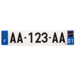 Plaques d'immatriculation PVC PPI - SIV 520x110 département 56 - 10 pièces