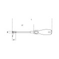 Clé à douille emmanchée BETA - 943FL flexible 6mm