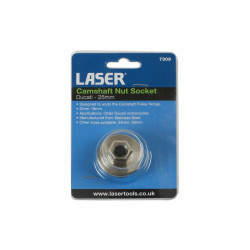 Douille à créneau LASER TOOLS écrou d'arbre à cames Ducati 25mm