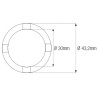 Douille à créneaux JMP pour bras oscillant/chassis Øint.30mm/Øext.43,2mm 4 crans Suzuki