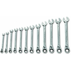 Jeu de 12 clé mixtes à cliquet EXPERT