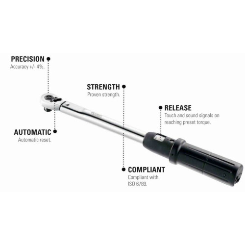 Clé dynamométrique EXPERT 1/4'' 5-25Nm