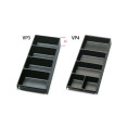 Bacs de rangement compartimentés BETA plastique pour servantes/coffres/chariots