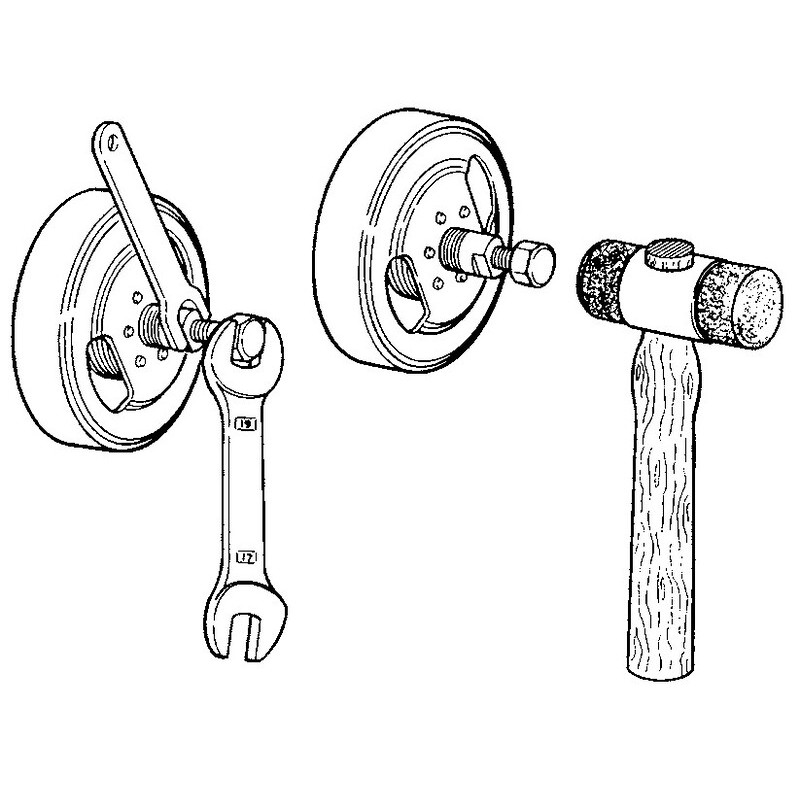 Arrache-volant d'allumage BUZZETTI M26x1 filetage extérieur/pas à droite
