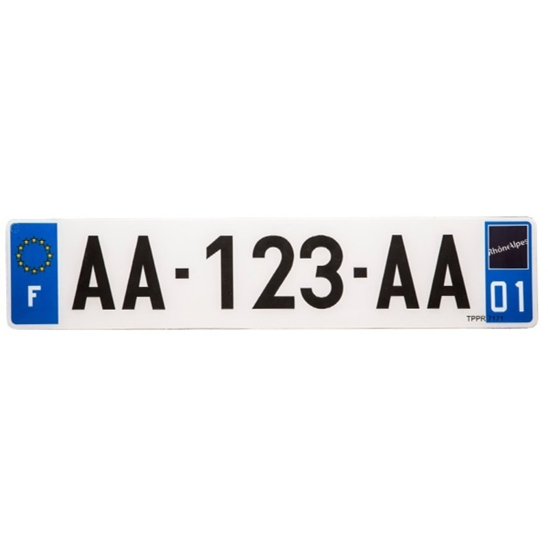 Plaques d'immatriculation PVC PPI - SIV 520x110  département  31 - 10 pièces