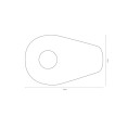 Plaques de montage SHIN YO Indy Spacer - Yamaha MT 07/09/10
