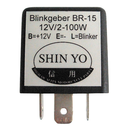Centrale de clignotants électronique SHIN YO SY-02, 3 pôles, 12 VDC, 1-100 Watt