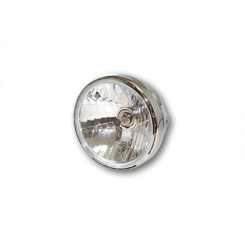 Phare SHIN YO Reno 2 7" chrome verre clair
