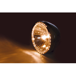 Phare SHIN YO Reno 2 7" chrome verre clair