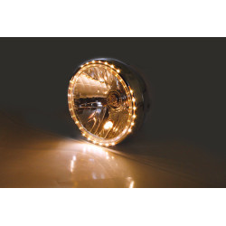 Phare SHIN YO Reno 2 7" chrome verre clair