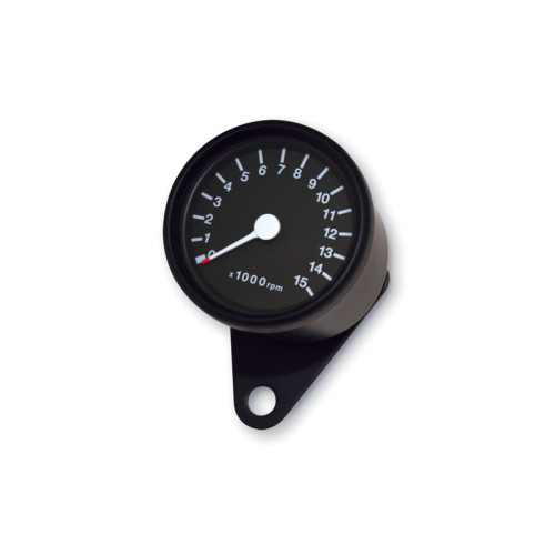 SHIN YO Rev Counter 15.000 Rpm, Í˜ 60 Mm, Black/Black