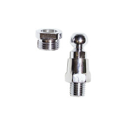 SHIN YO Mirror Adapter With Ball, M 10 Left-hand Thread, Chrome-plated