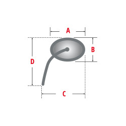 SHIN YO Mirror ZX 6 R, ZX 6 RR, 03-04, left
