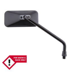 SHIN YO Chopper mirror, long, rectangular, black, right