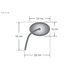 SHIN YO HONDA mirror CBR 600, left