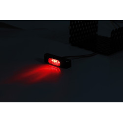 Feu arrière LED HIGHSIDER pro Conero T2 homologué - verre rouge - l'unité