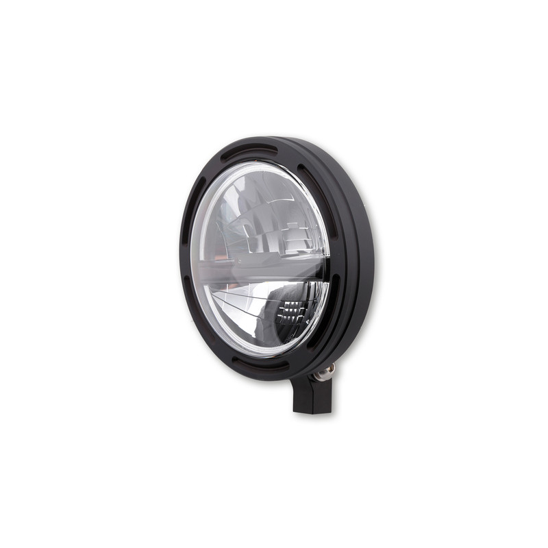 HIGHSIDER pro 5 3/4 inch LED headlight FRAME-R2 TYPE 5, black, bottom mount