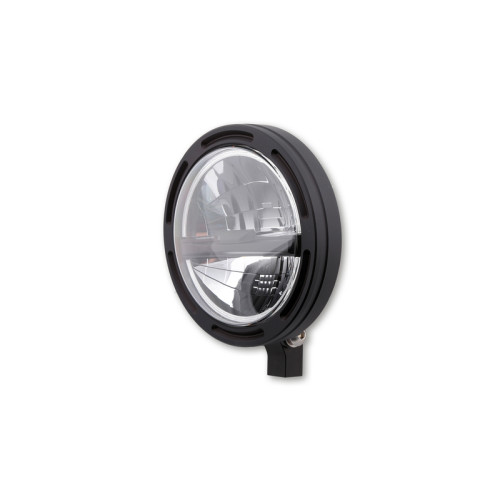 HIGHSIDER pro 5 3/4 inch LED headlight FRAME-R2 TYPE 5, black, bottom mount