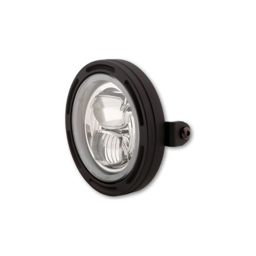 HIGHSIDER pro 5 3/4 inch LED headlight FRAME-R2 TYPE 7, black, side mount