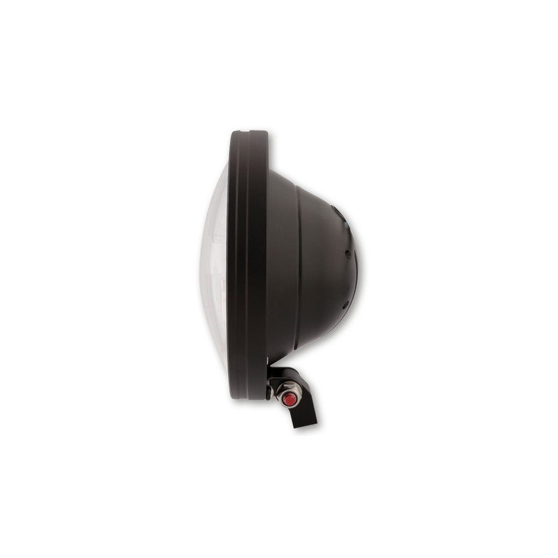 HIGHSIDER pro 7 inch LED headlight FRAME-R1 TYPE 4, black, bottom mount